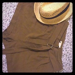 High Waisted Trouser Shorts